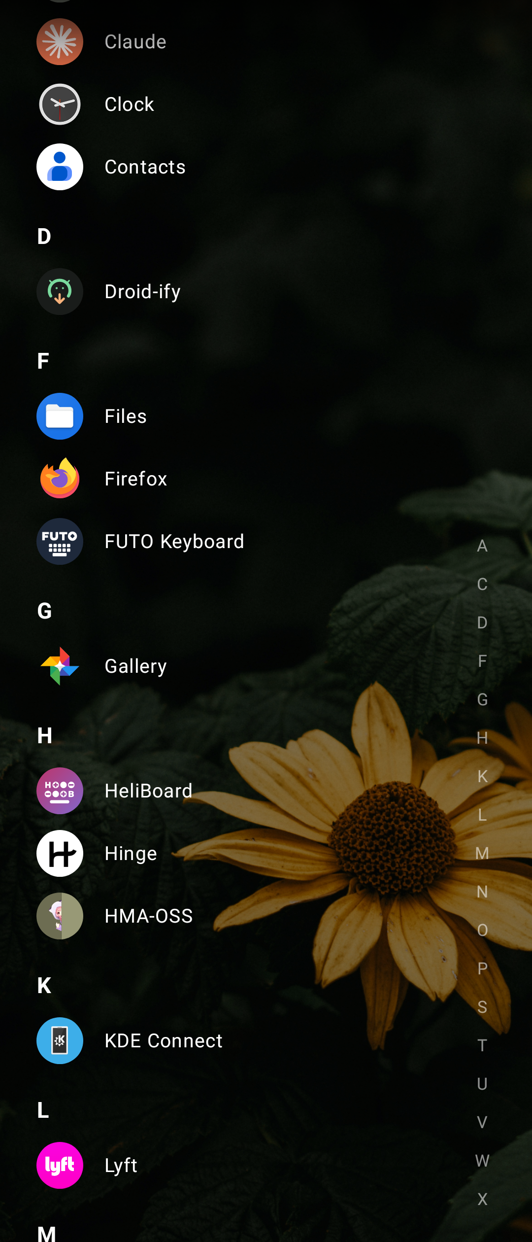 Screenshot of Victoria Launcher