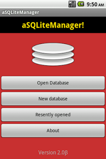 Screenshot of aSQLiteManager