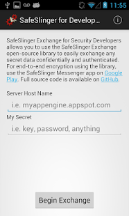 Screenshot of SafeSlinger Exchange for Security Developers