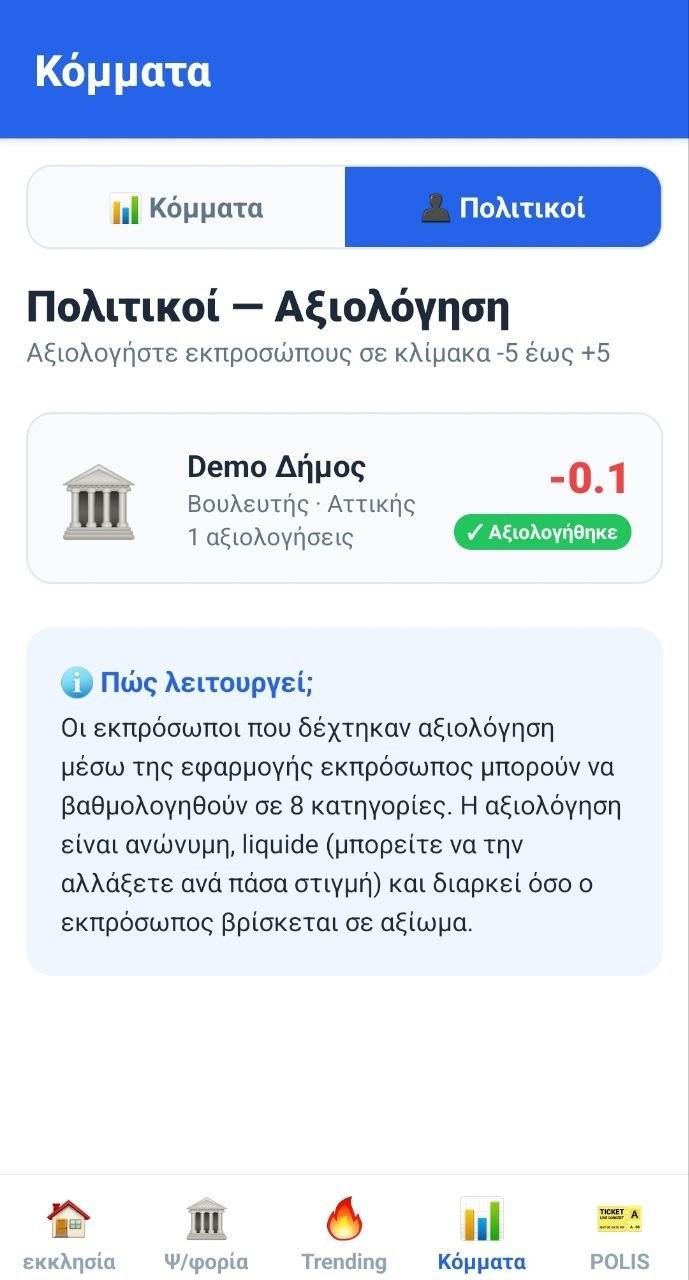 Screenshot of ekklesia — Direct Democracy