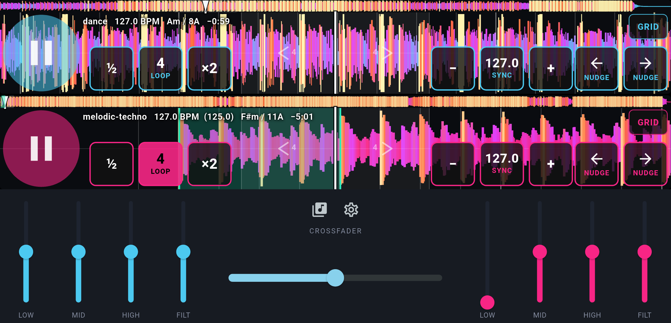 Screenshot of SideDeck