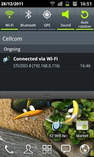 Screenshot of EZ Wifi Notification