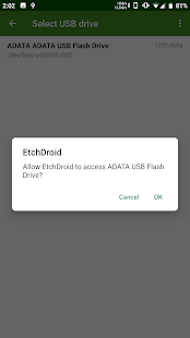 Screenshot of EtchDroid USB writer