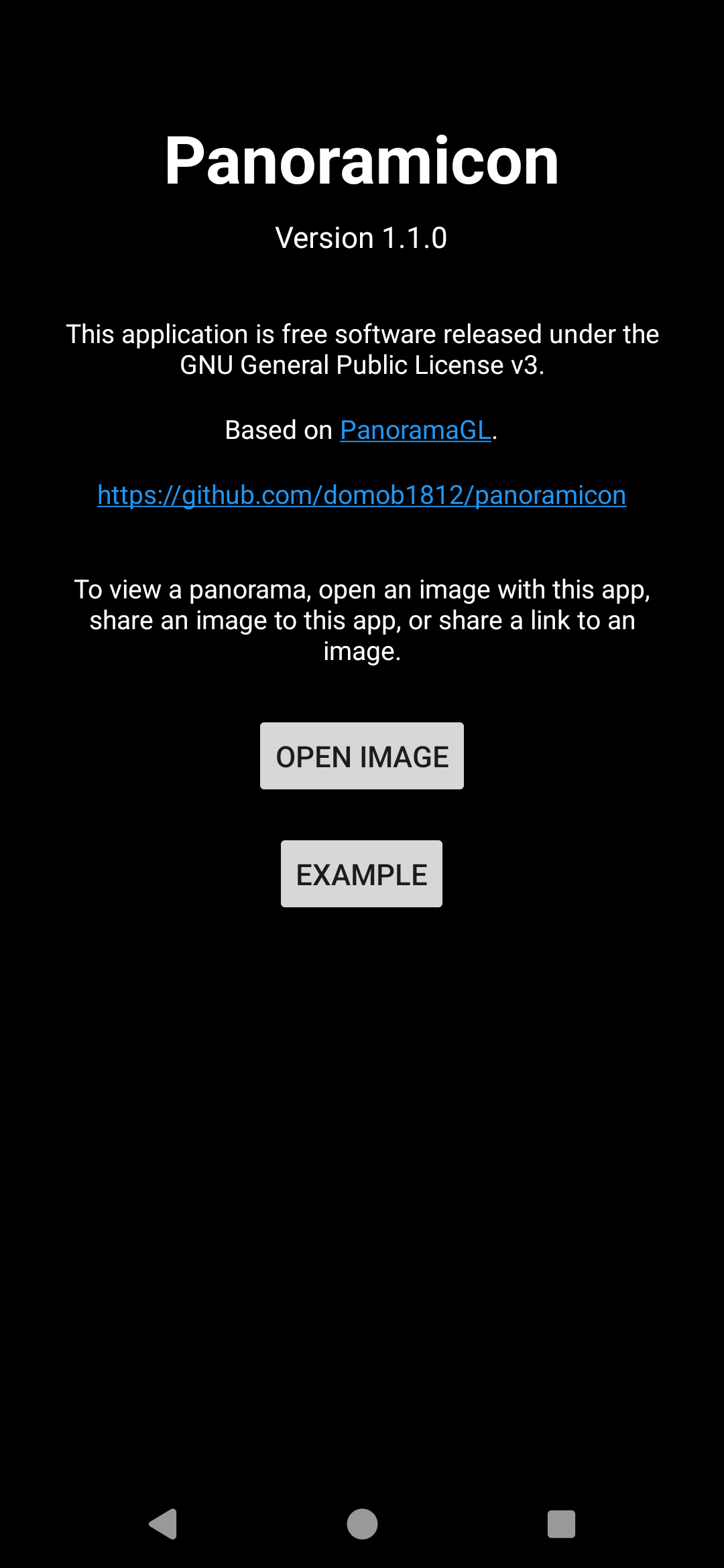 Screenshot of Panoramicon