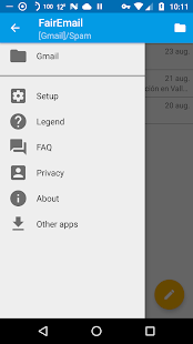Screenshot of FairEmail