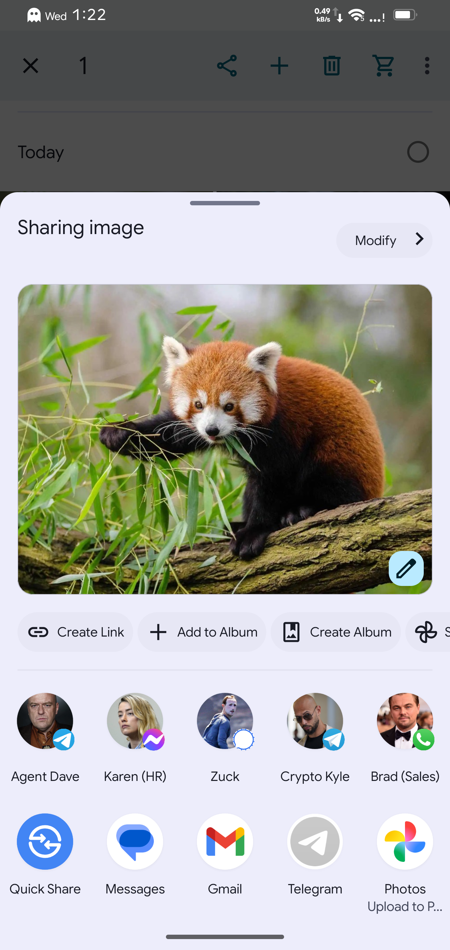 Screenshot of CleanShare