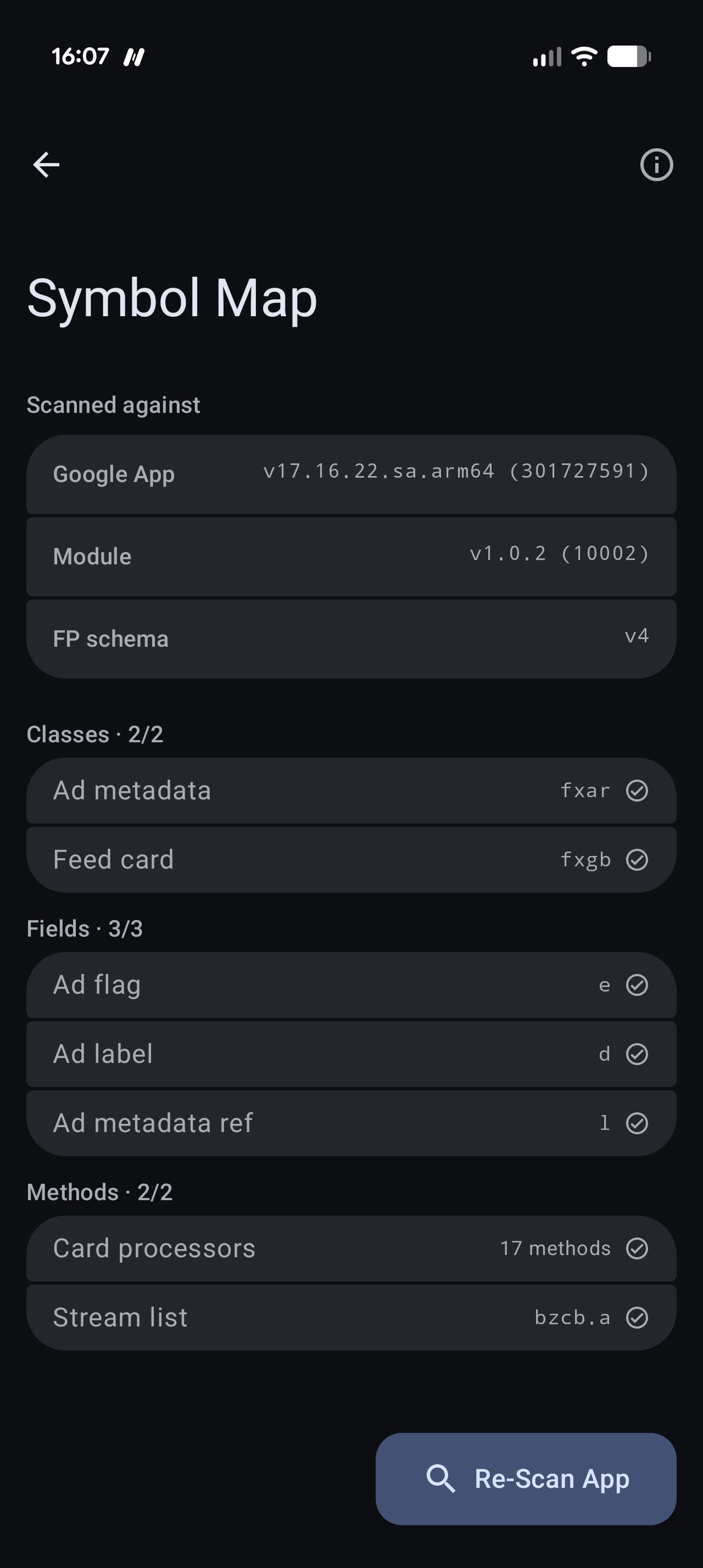 Screenshot of Discover Ads Filter