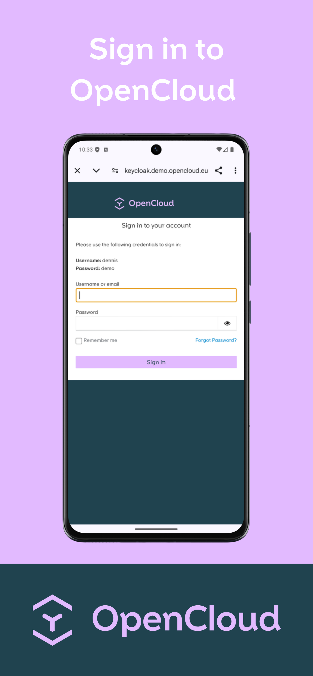 Screenshot of OpenCloud