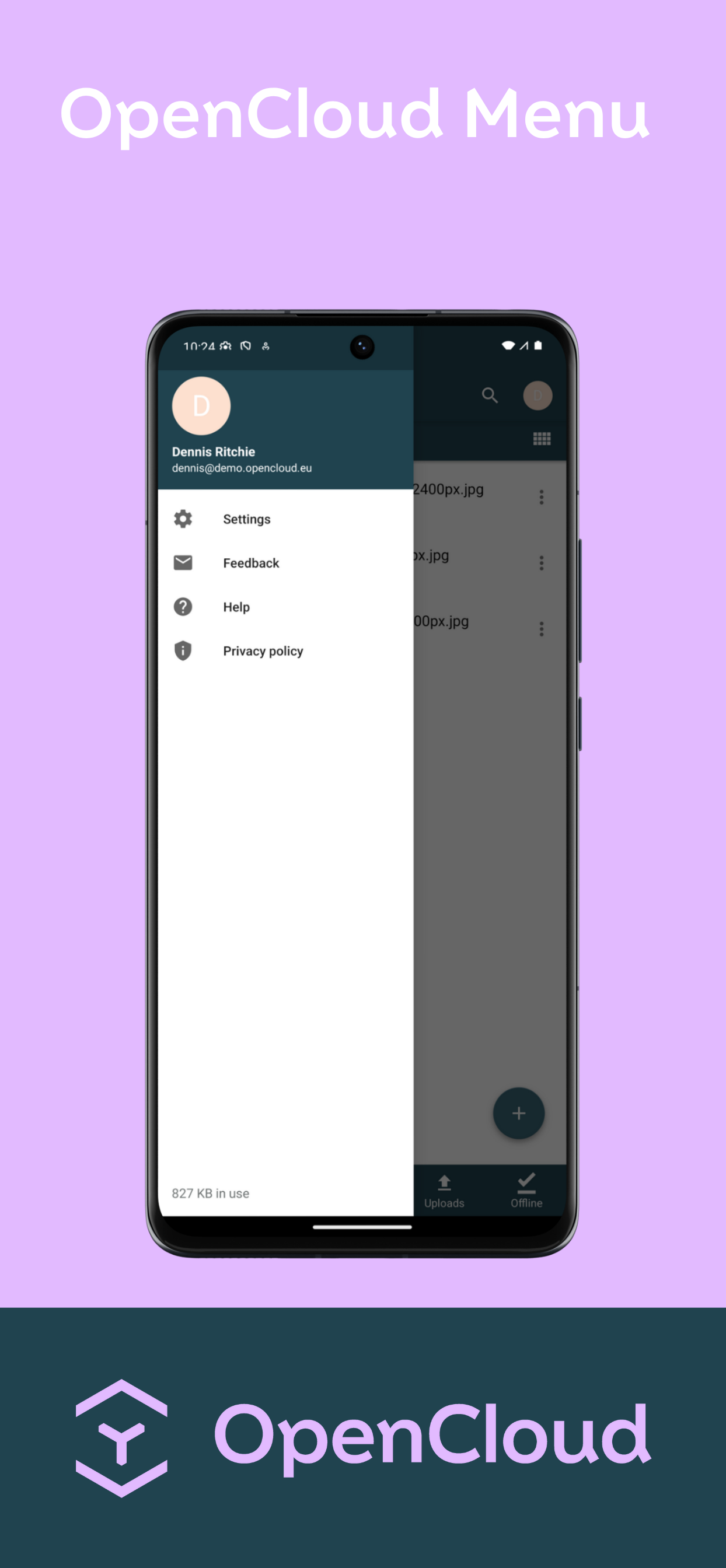Screenshot of OpenCloud