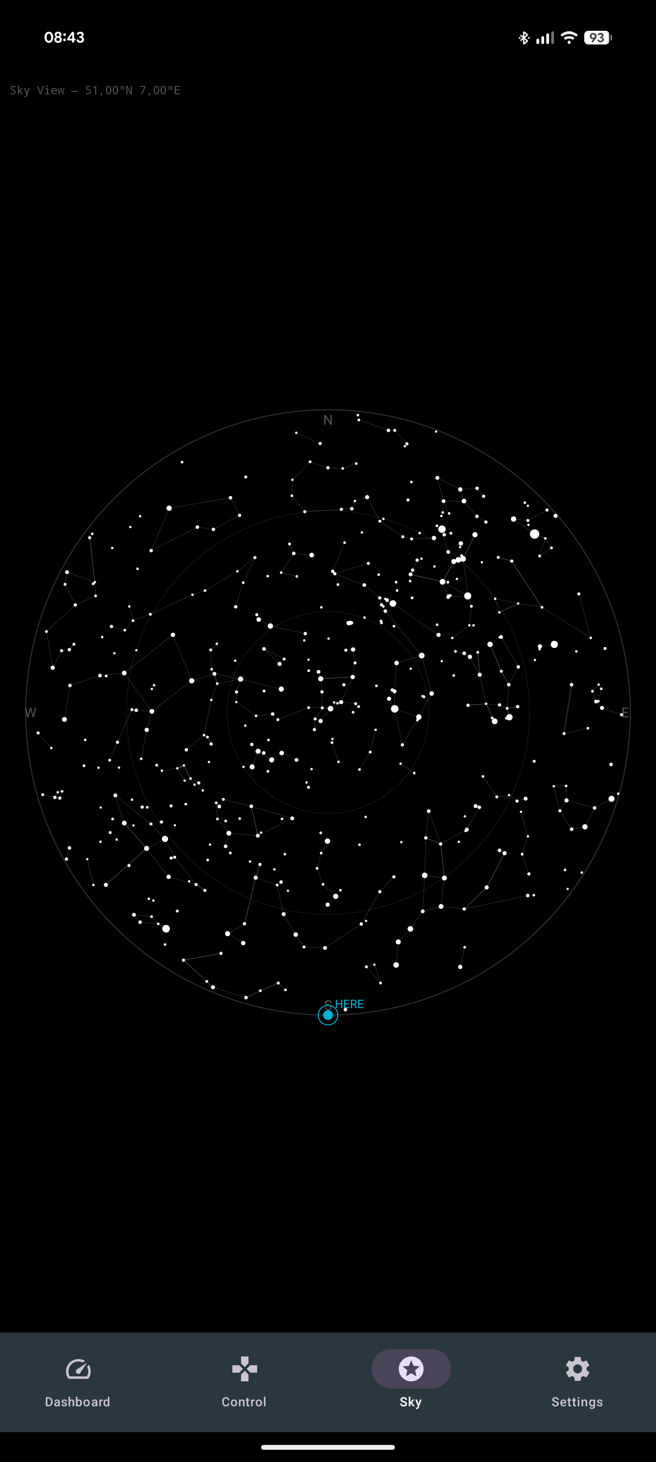 Screenshot of Smart Radio Telescope