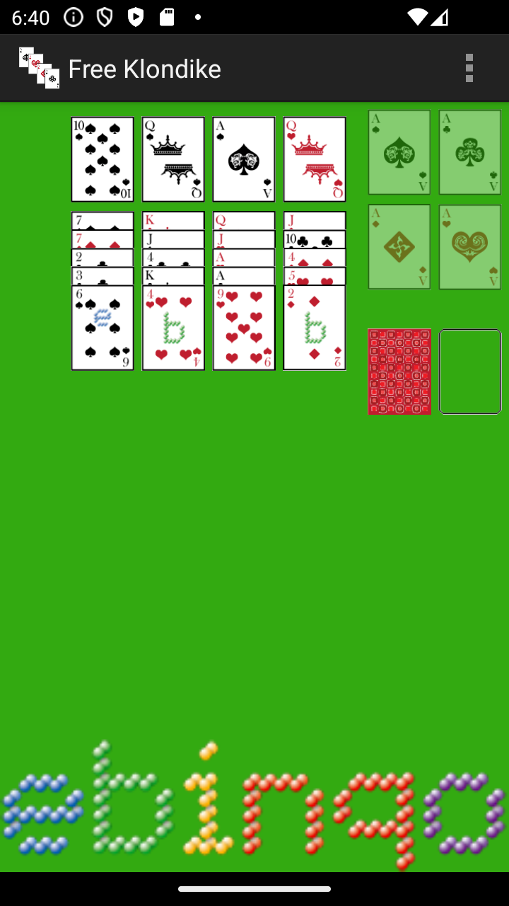 Screenshot of Free Klondike