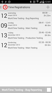 Screenshot of WorkTime