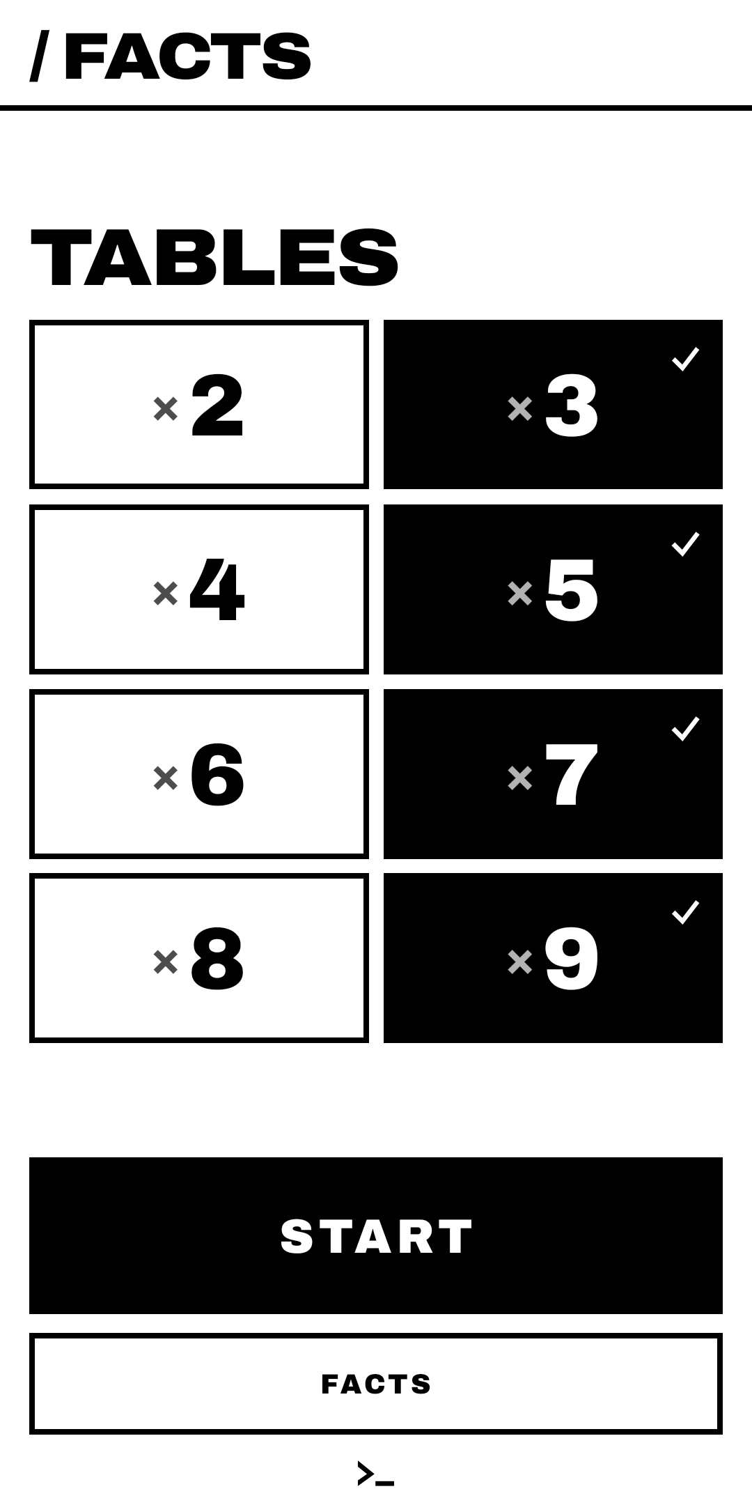 Screenshot of SlashFacts
