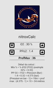 Screenshot of nitroxCalc
