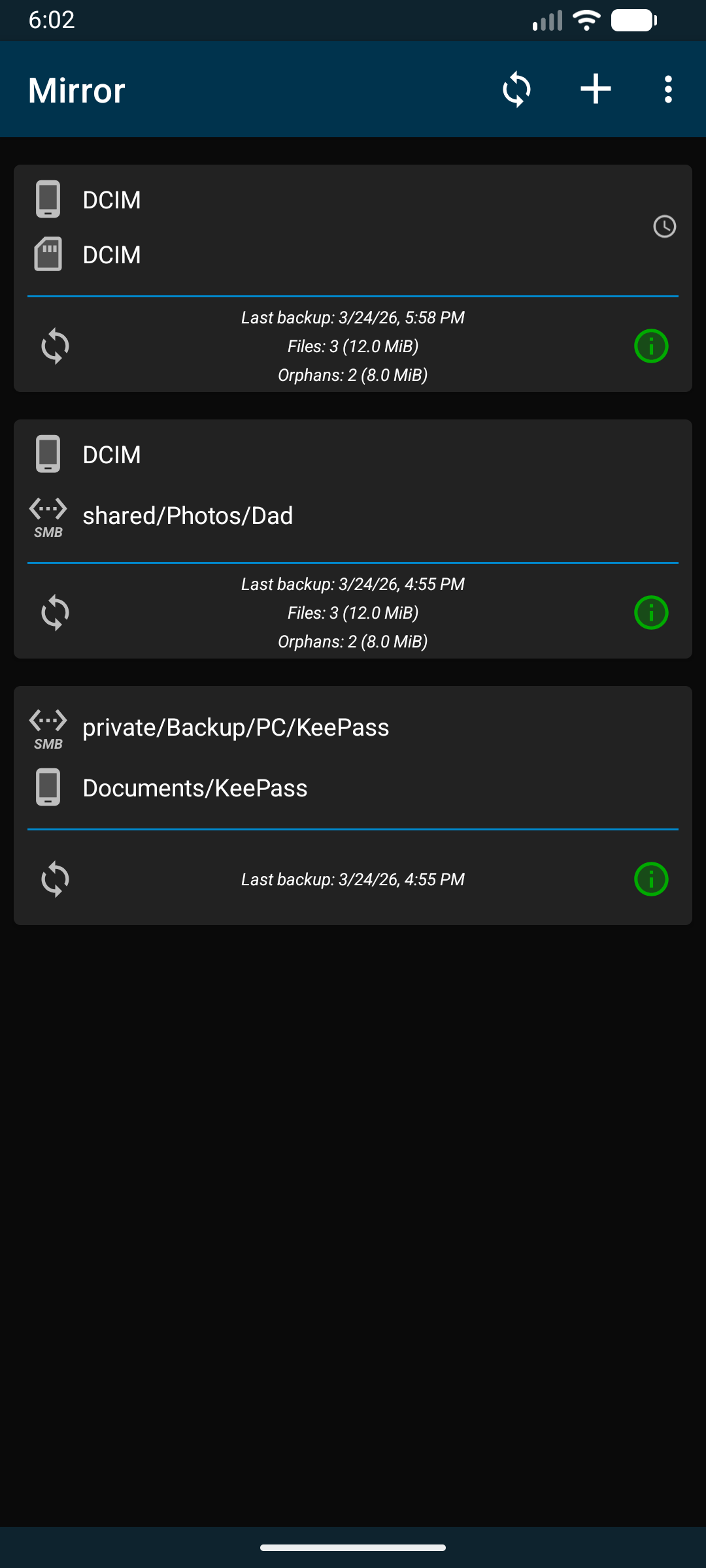 Screenshot of Mirror