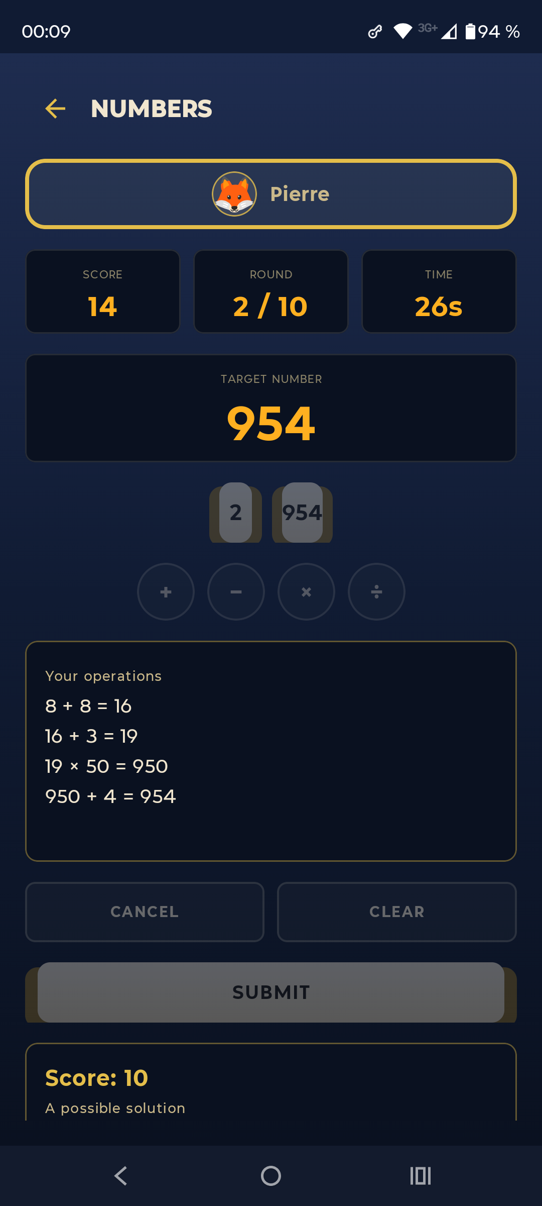 Screenshot of Numbers & Letters