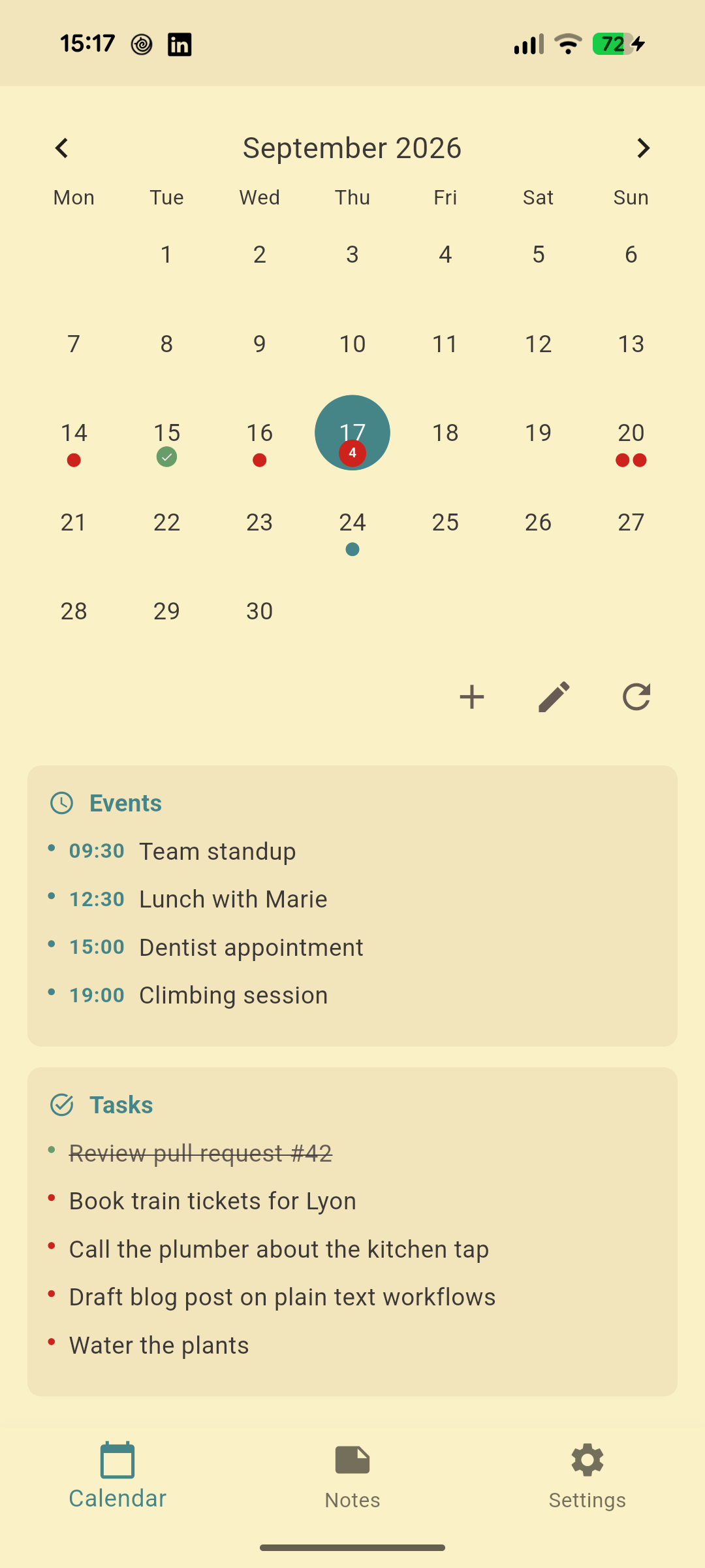 Screenshot of PlaneTxt