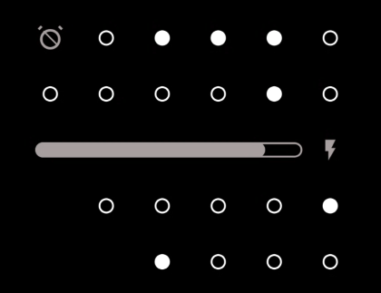 Screenshot of BinClockWidget