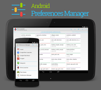 Screenshot of Preferences Manager