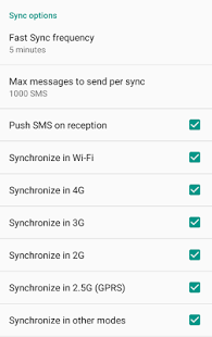 Screenshot of Nextcloud SMS