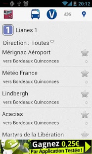 Screenshot of Transports Bordeaux
