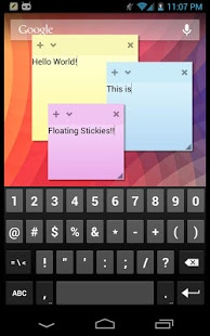 Screenshot of Floating Stickies