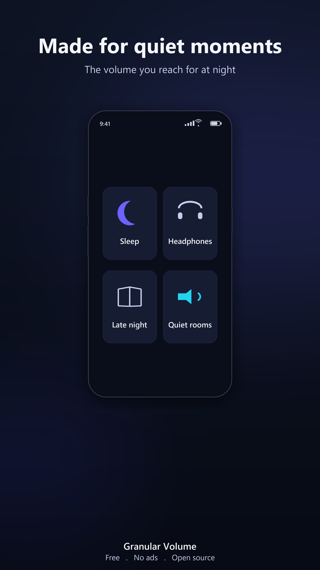 Screenshot of Granular Volume: Quiet Dial