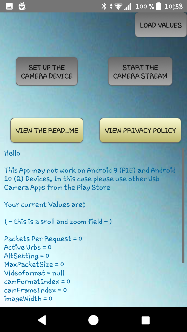 Screenshot of UVC Camera / Usb Camera custom