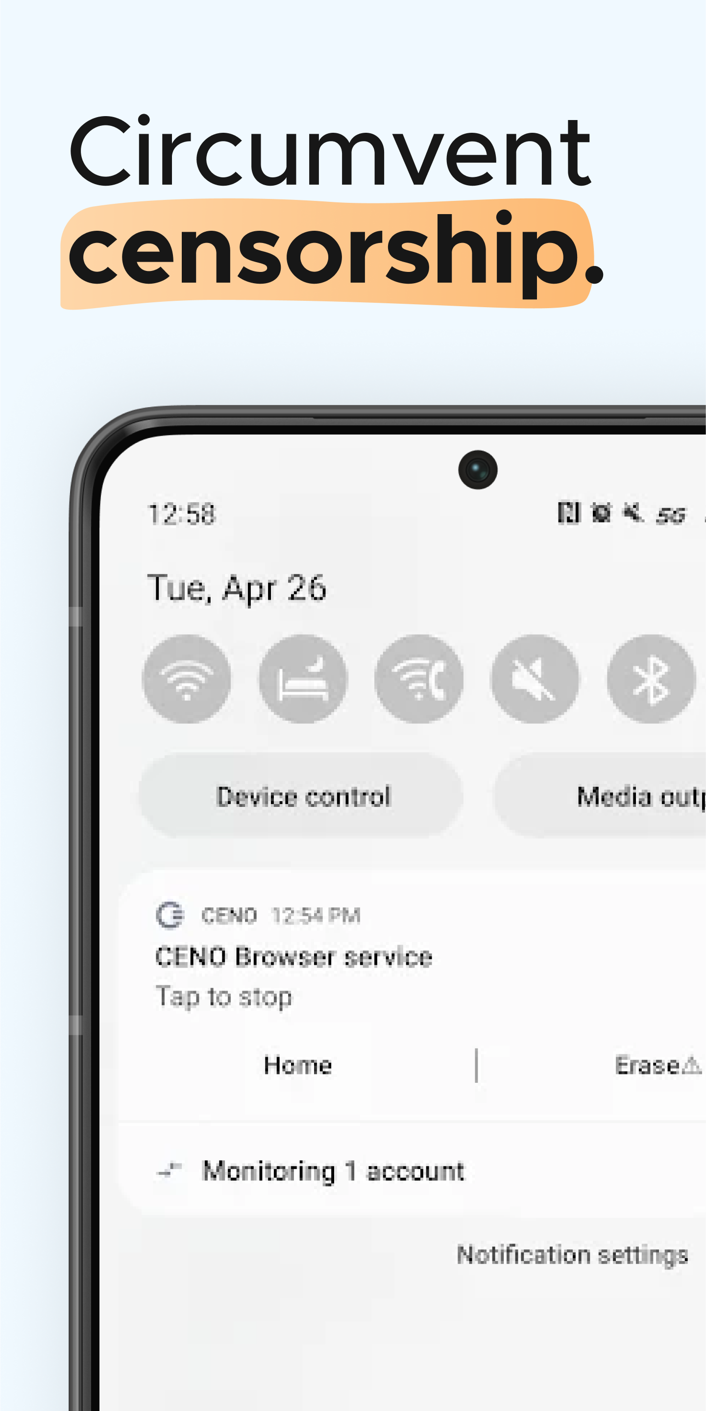 Screenshot of Ceno Browser: Share the Web