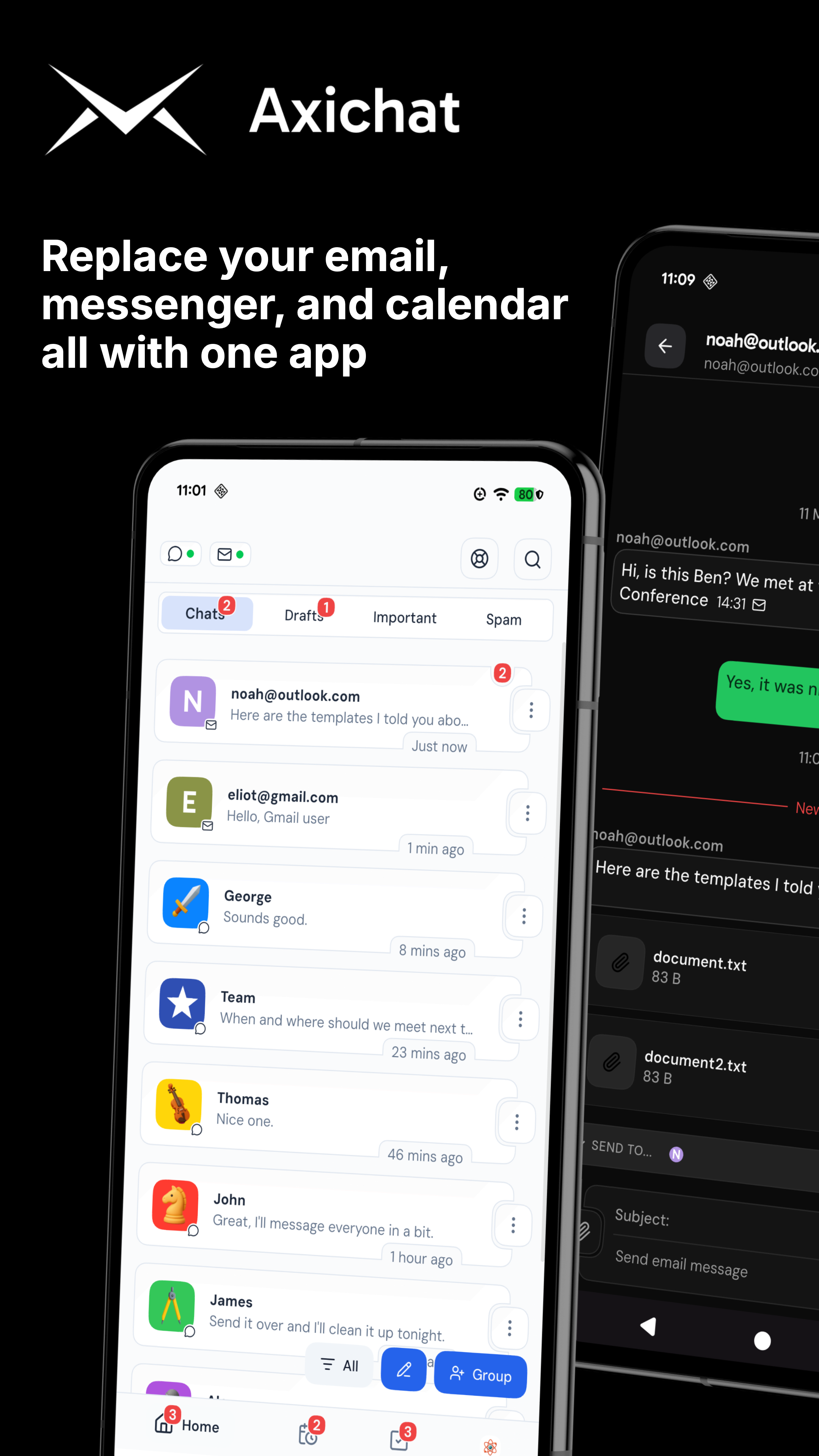 Screenshot of Axichat