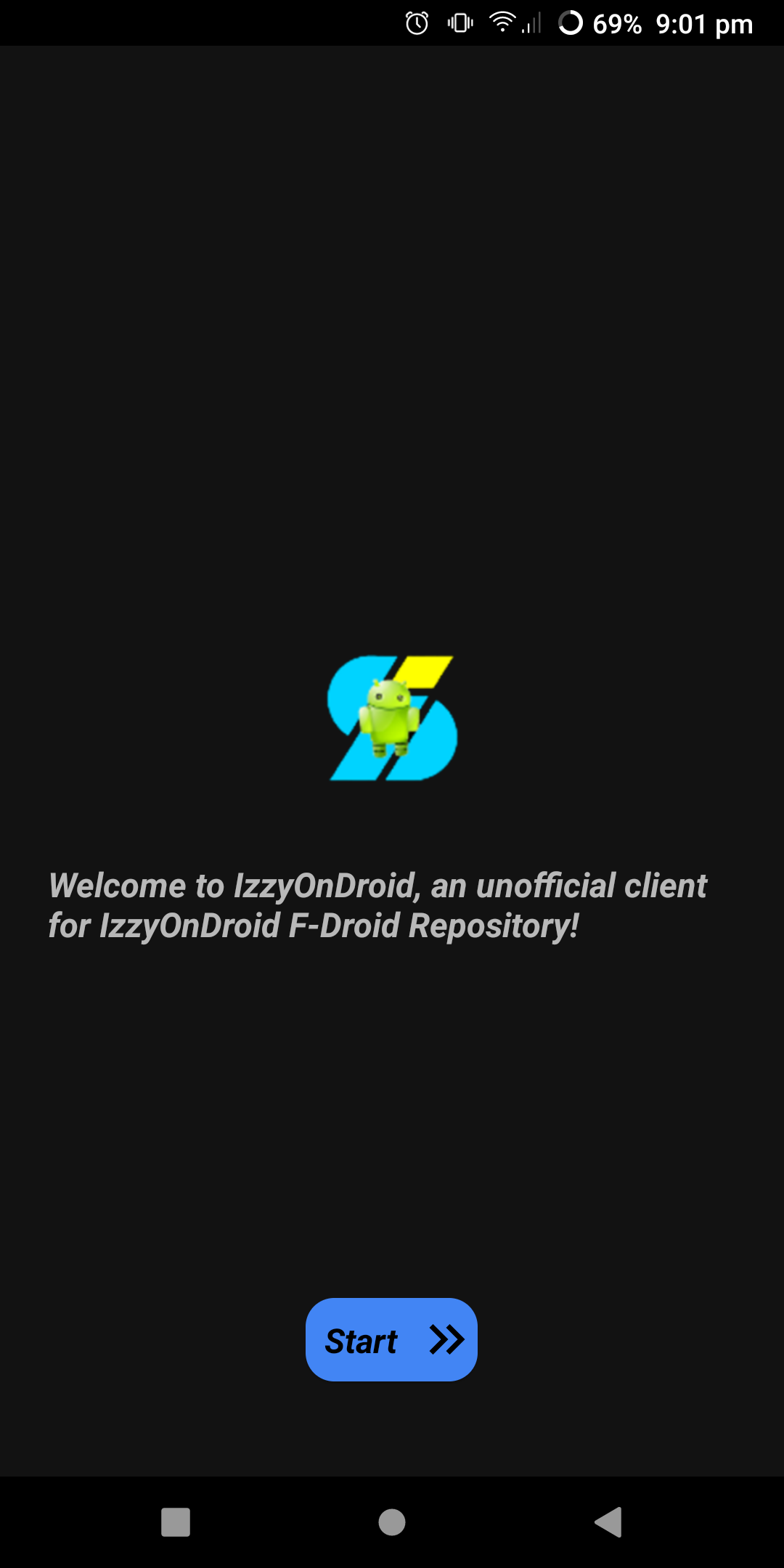 Screenshot of IzzyOnDroid