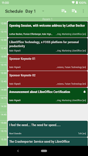 Screenshot of LibreOffice 2022 Schedule