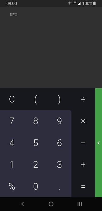 Screenshot of dahliaOS Calculator