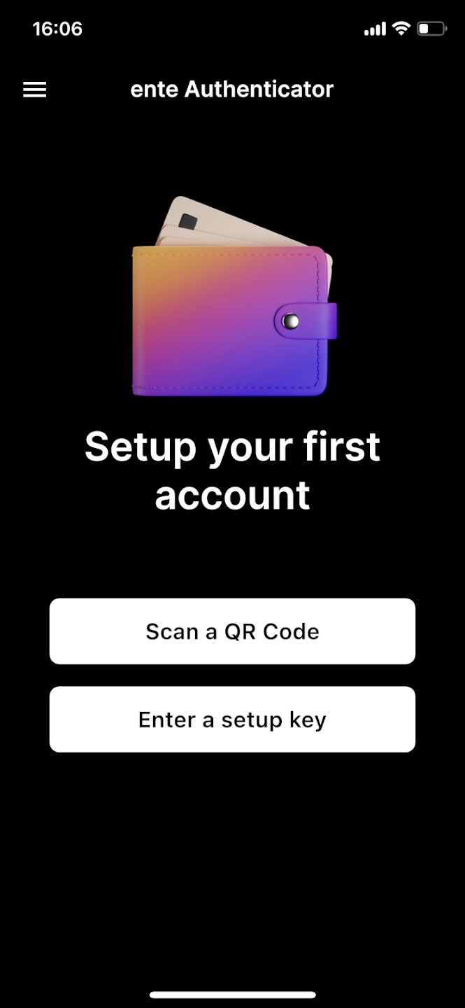 Screenshot of Ente Auth