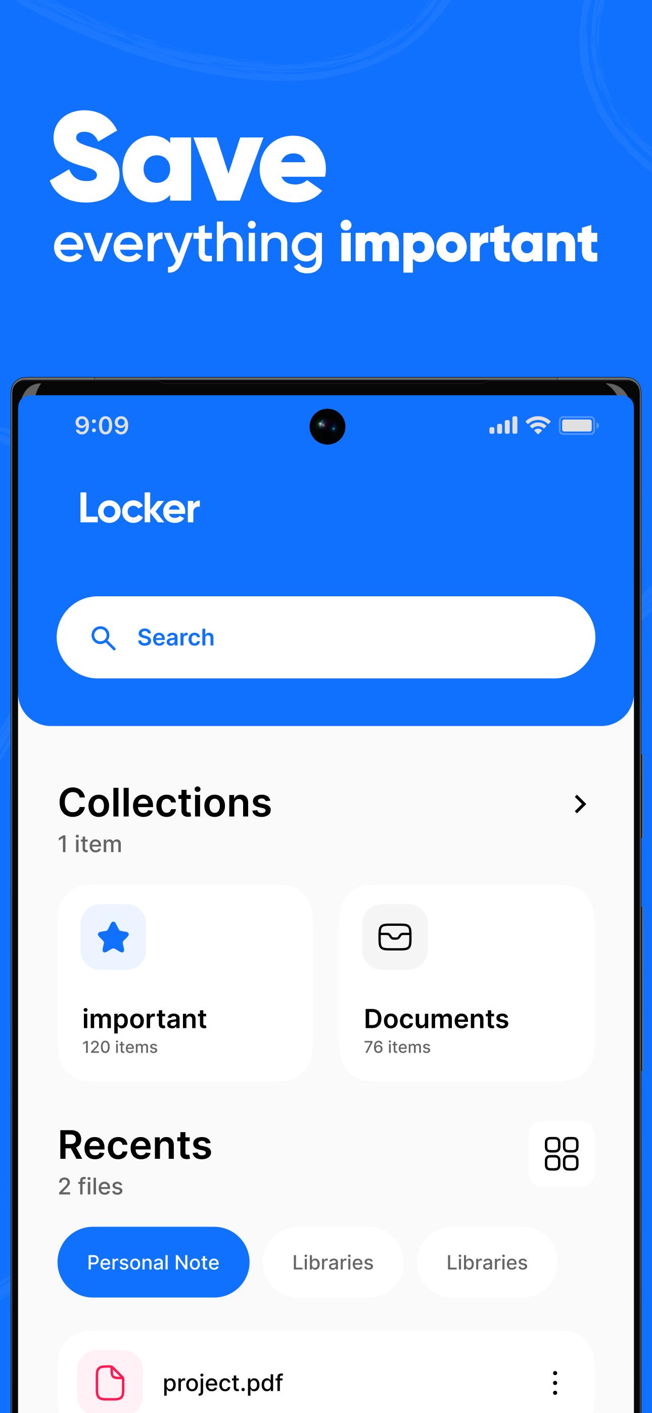 Screenshot of Ente Locker