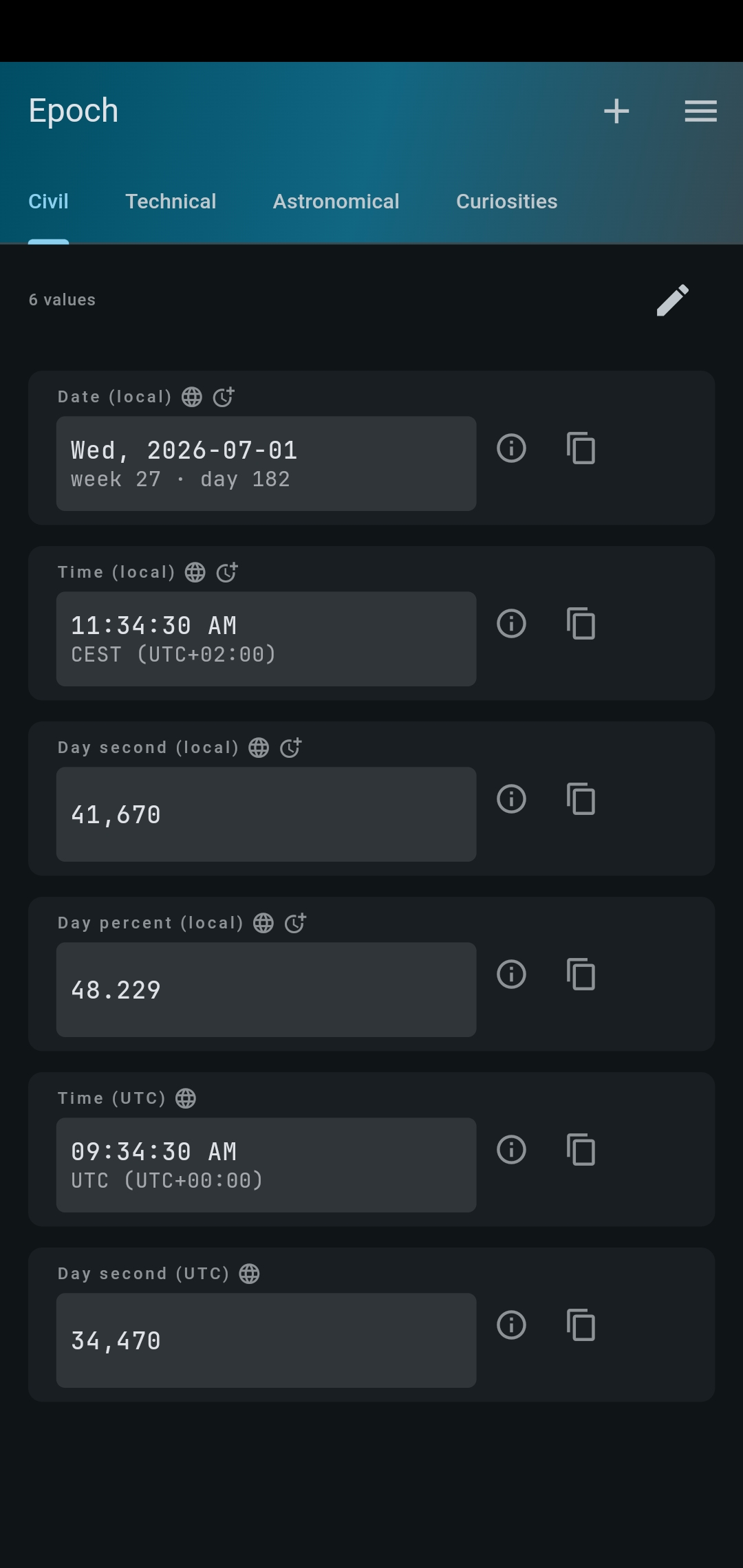 Screenshot of Epoch