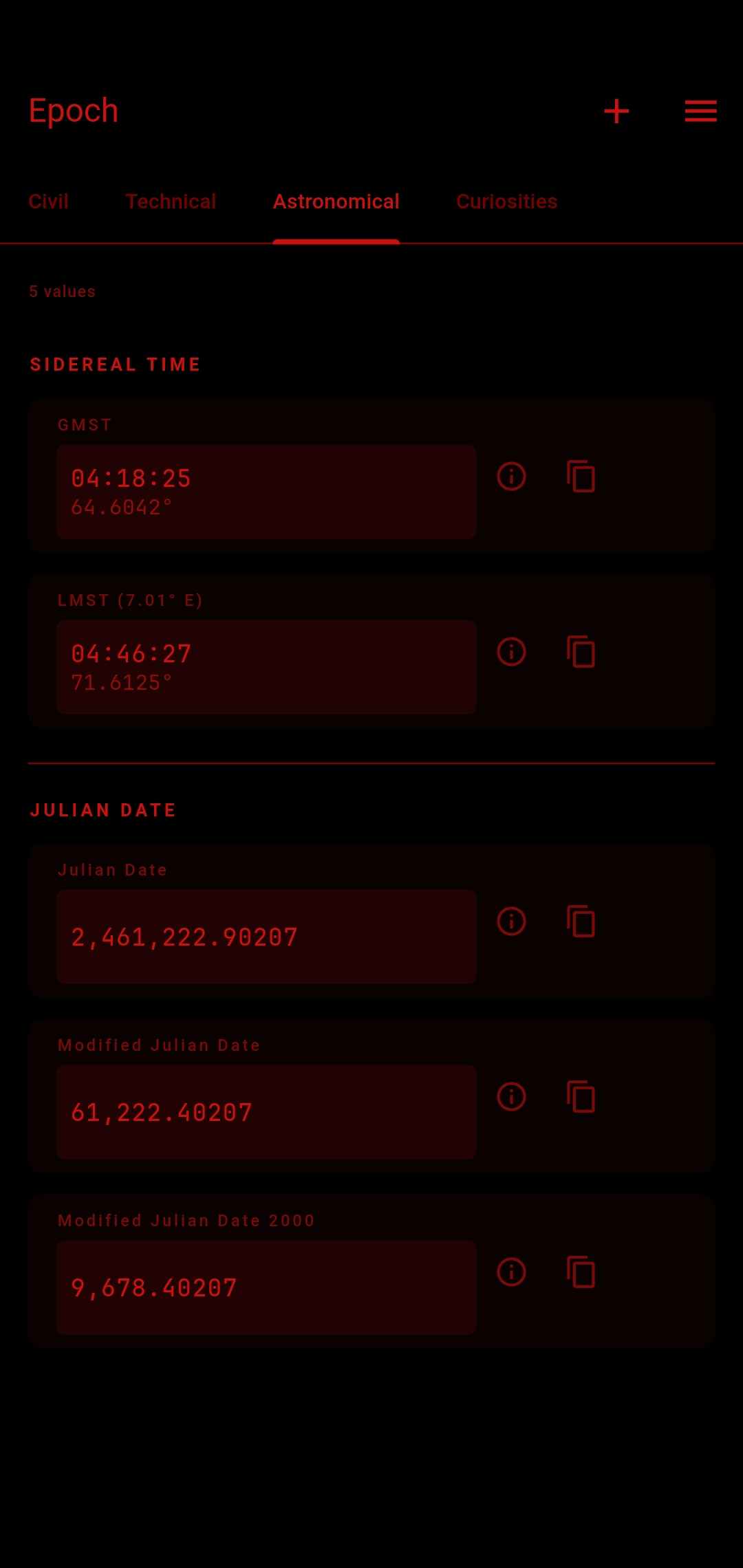 Screenshot of Epoch