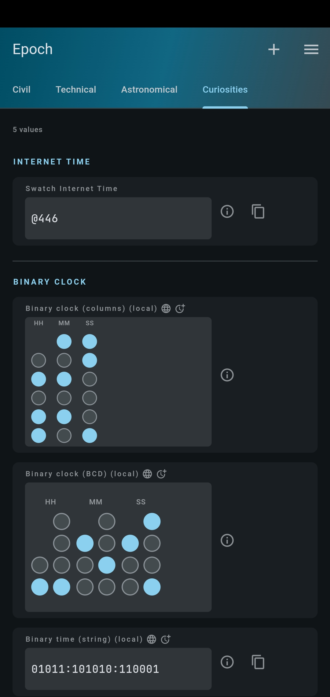Screenshot of Epoch