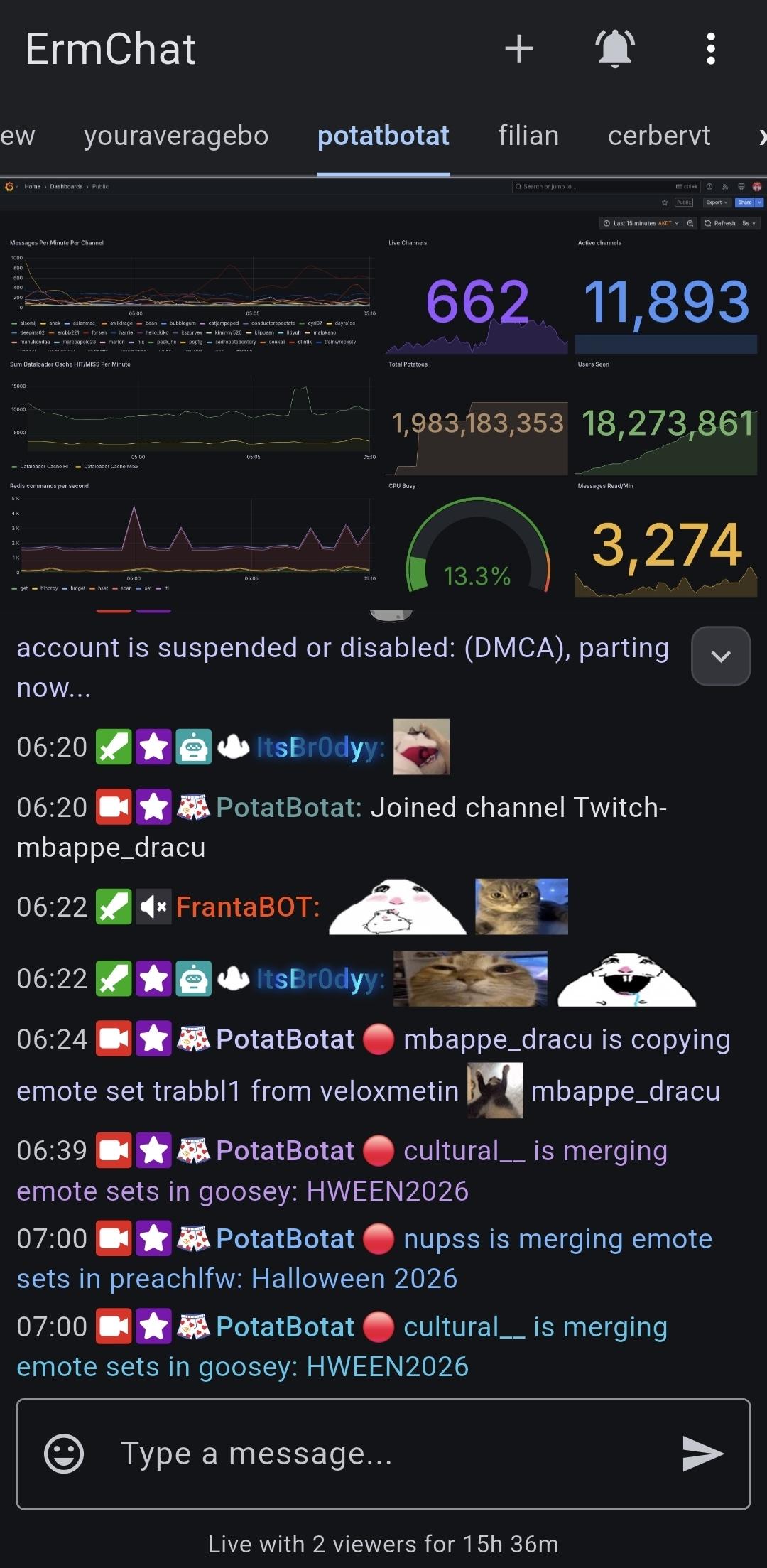 Screenshot of ErmChat