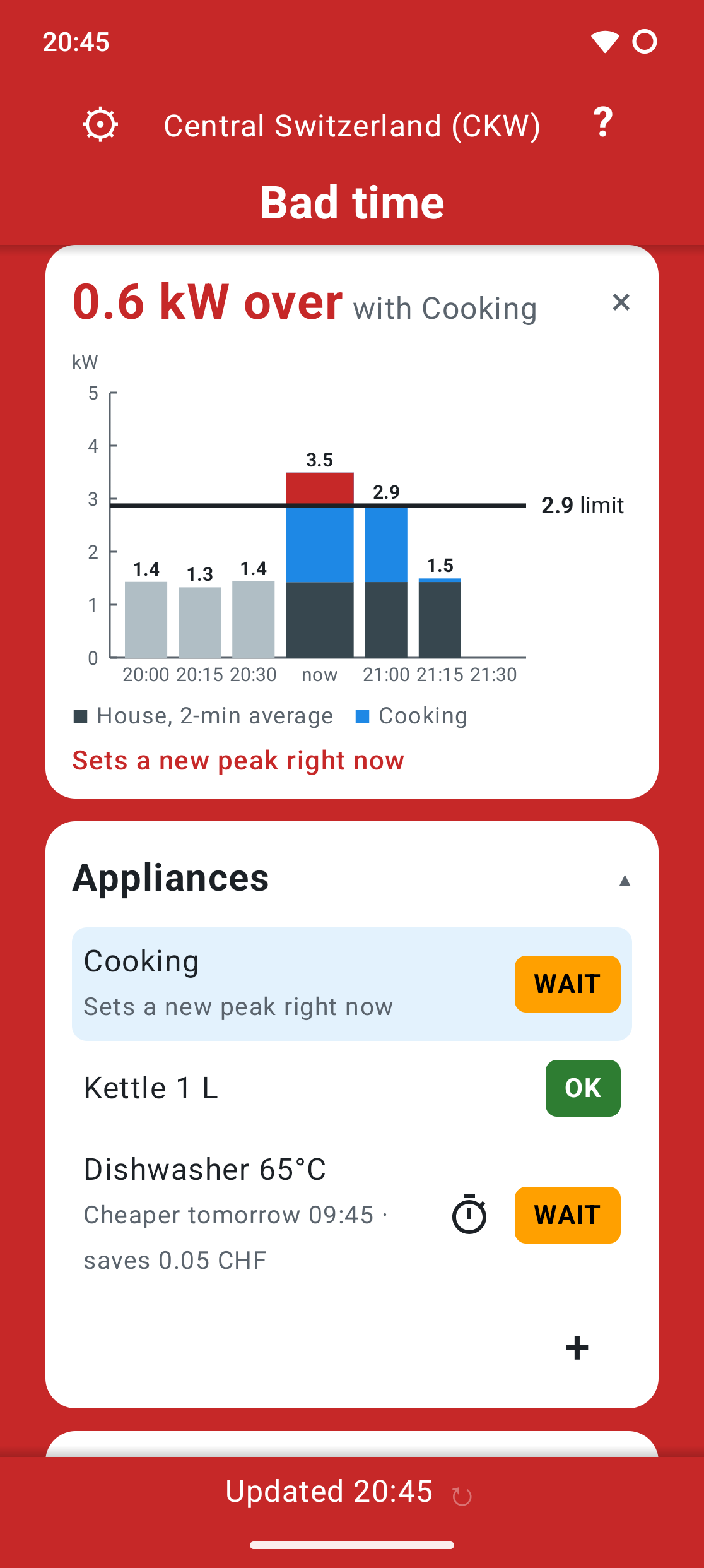 Screenshot of GridLoad