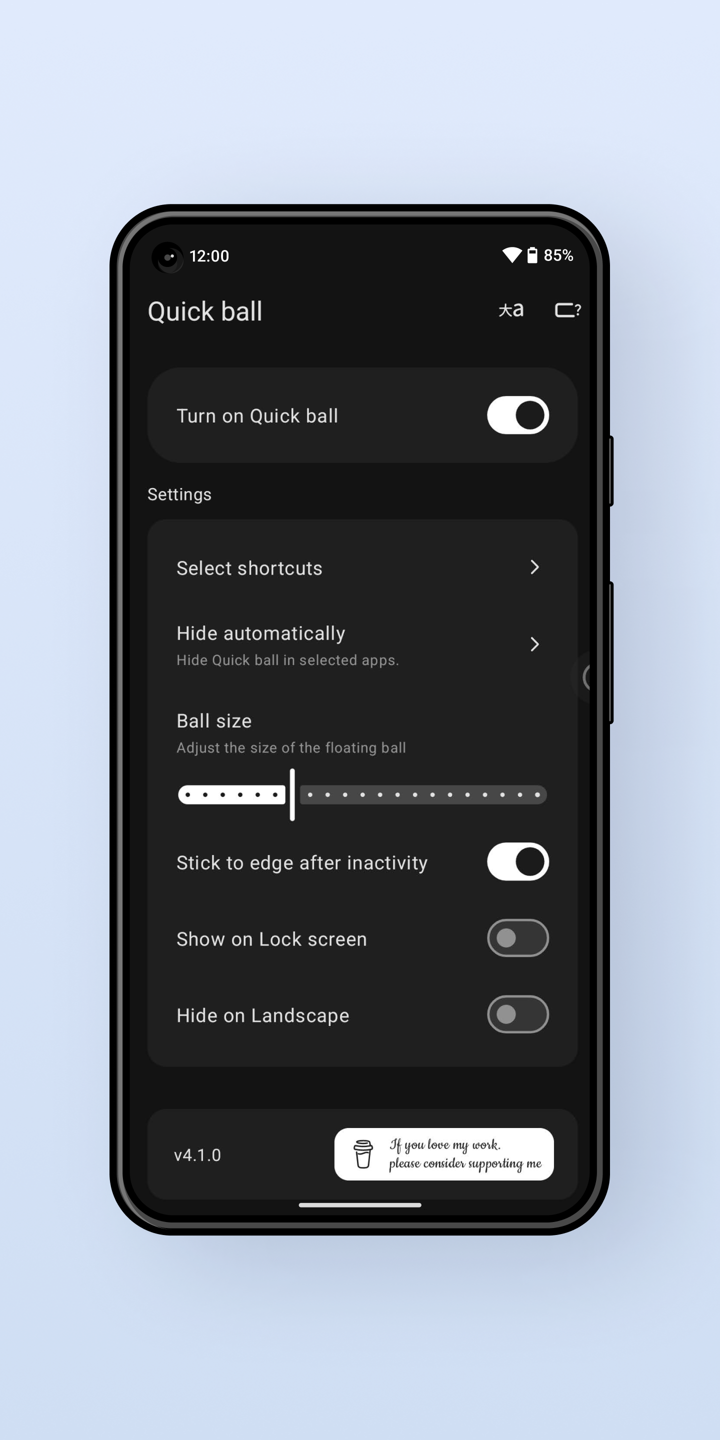 Screenshot of Quick Ball