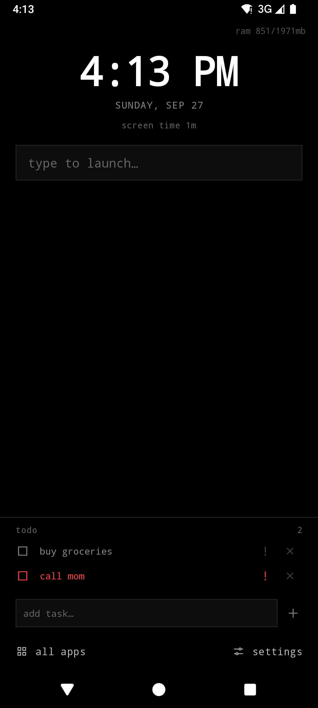 Screenshot of MinimalSF