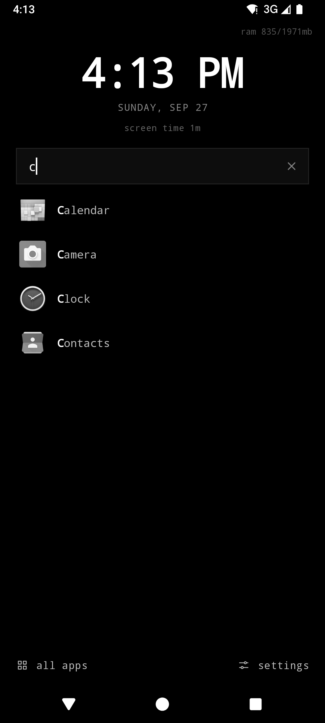 Screenshot of MinimalSF