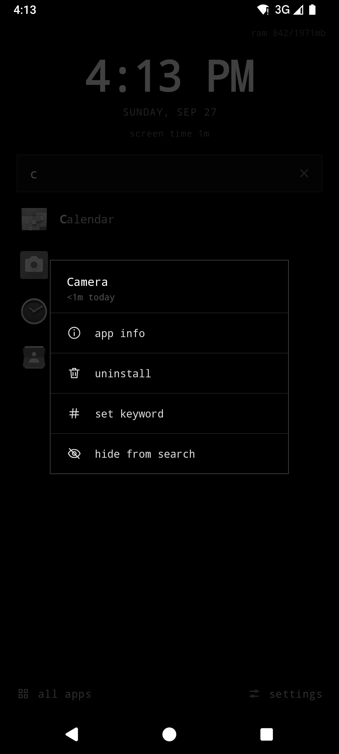 Screenshot of MinimalSF