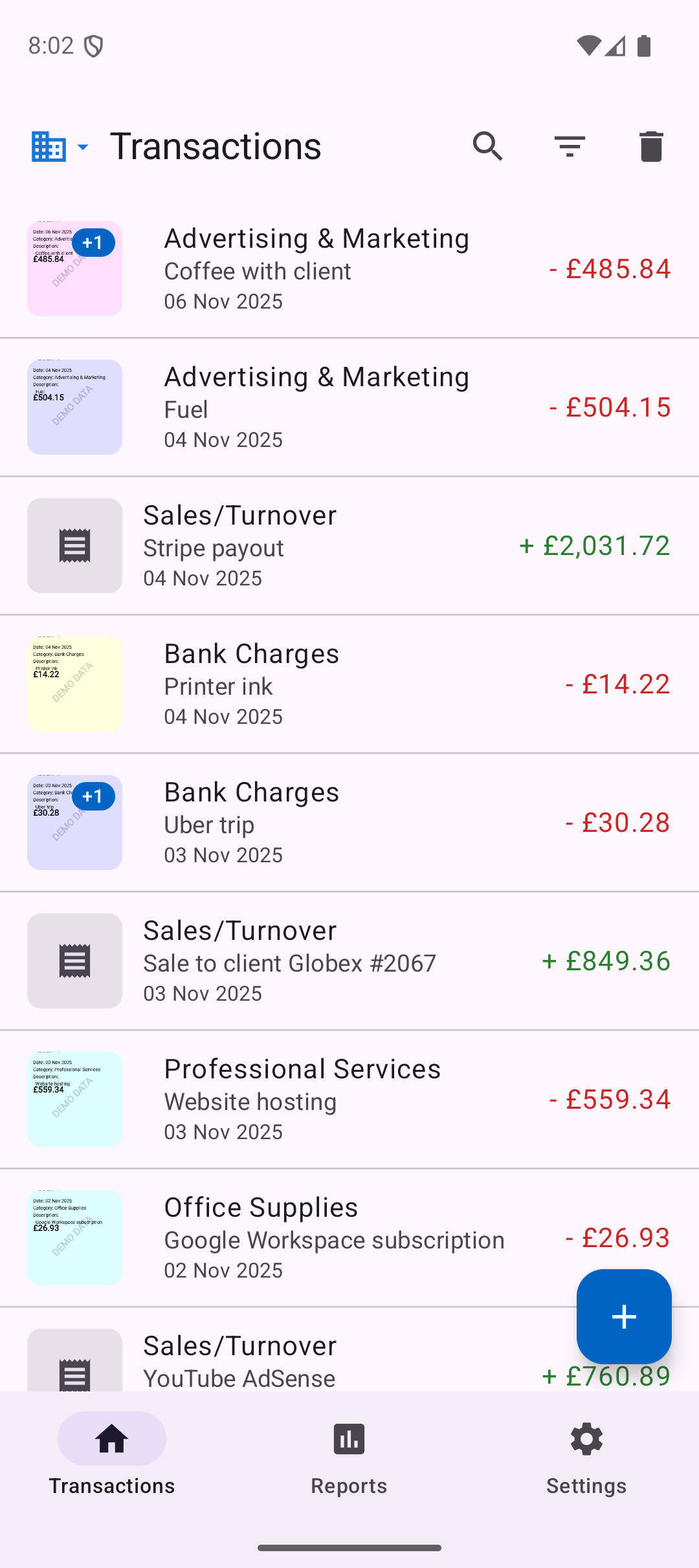 Screenshot of HappyTaxes