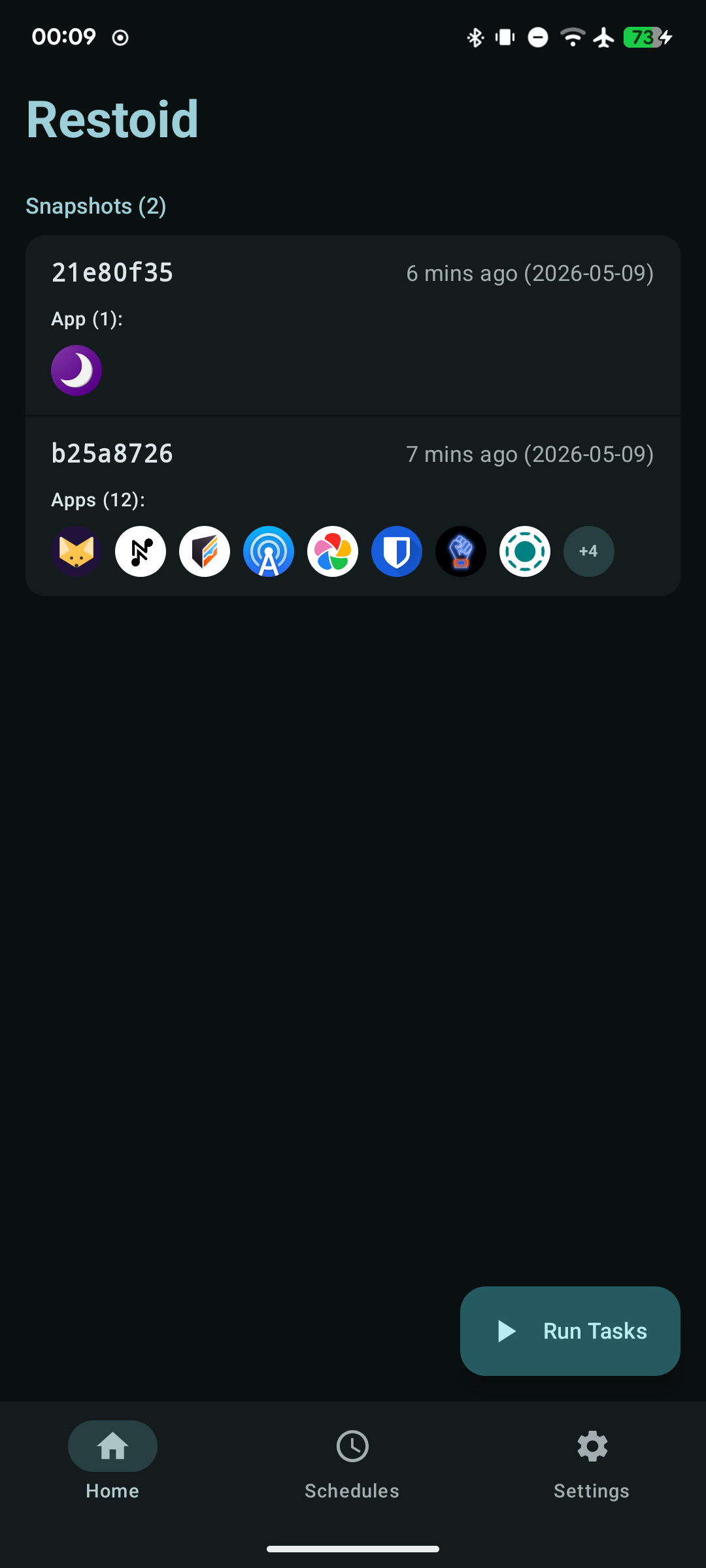 Screenshot of Restoid