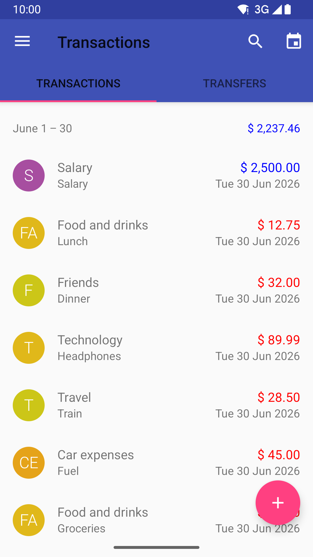 Screenshot of Tallybook