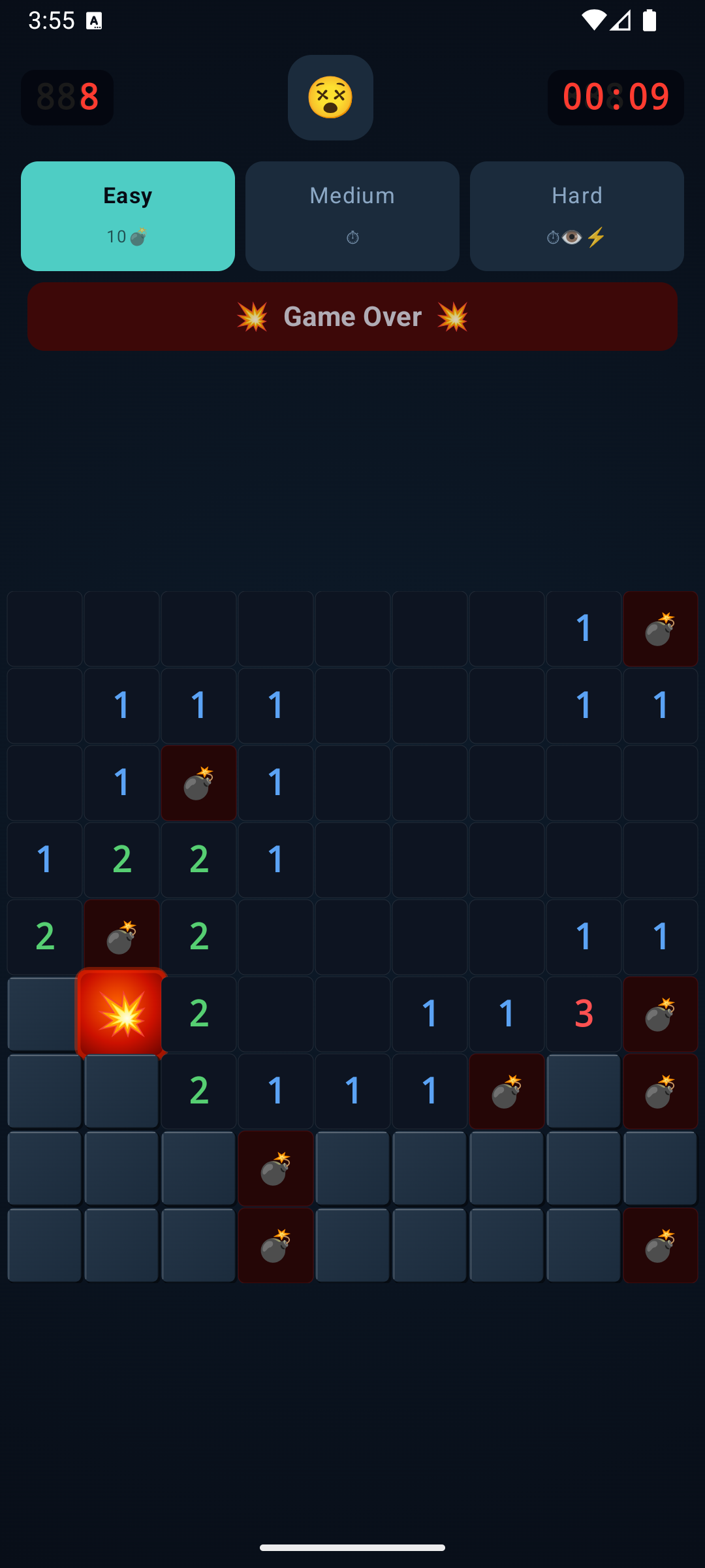 Screenshot of Minesweeper