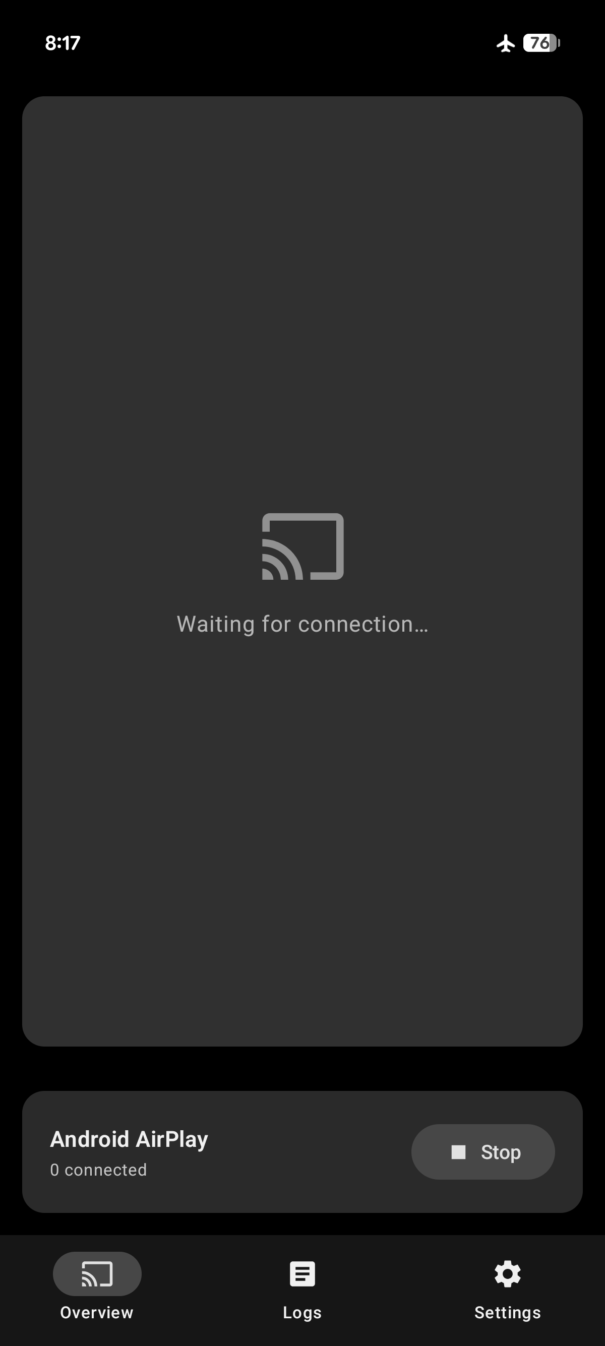 Screenshot of AirPlay Server