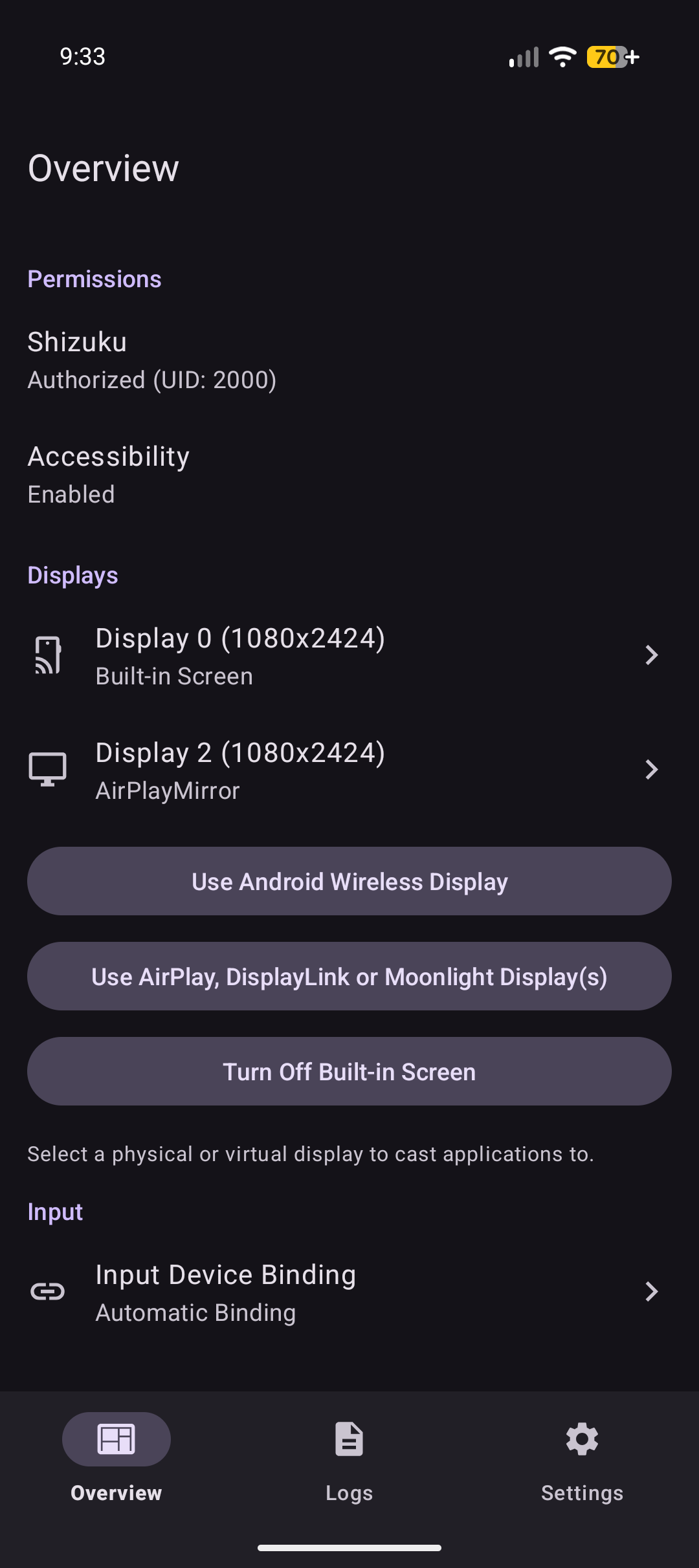 Screenshot of Extend